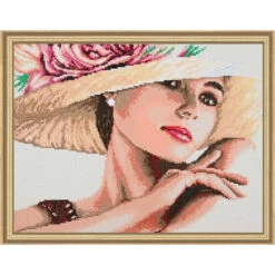 Lanarte Lady With Hat Diamond Painting