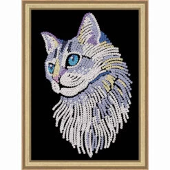 KSG Crafts White Cat Sequin Kit