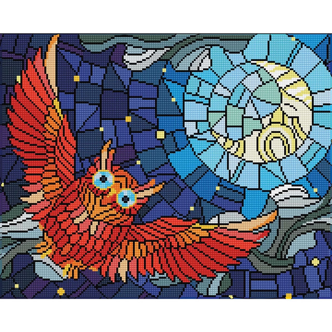 Diamond Art Stain Glass Owl Diamond Painting 3 Diamond Art Stain Glass Owl Diamond Painting