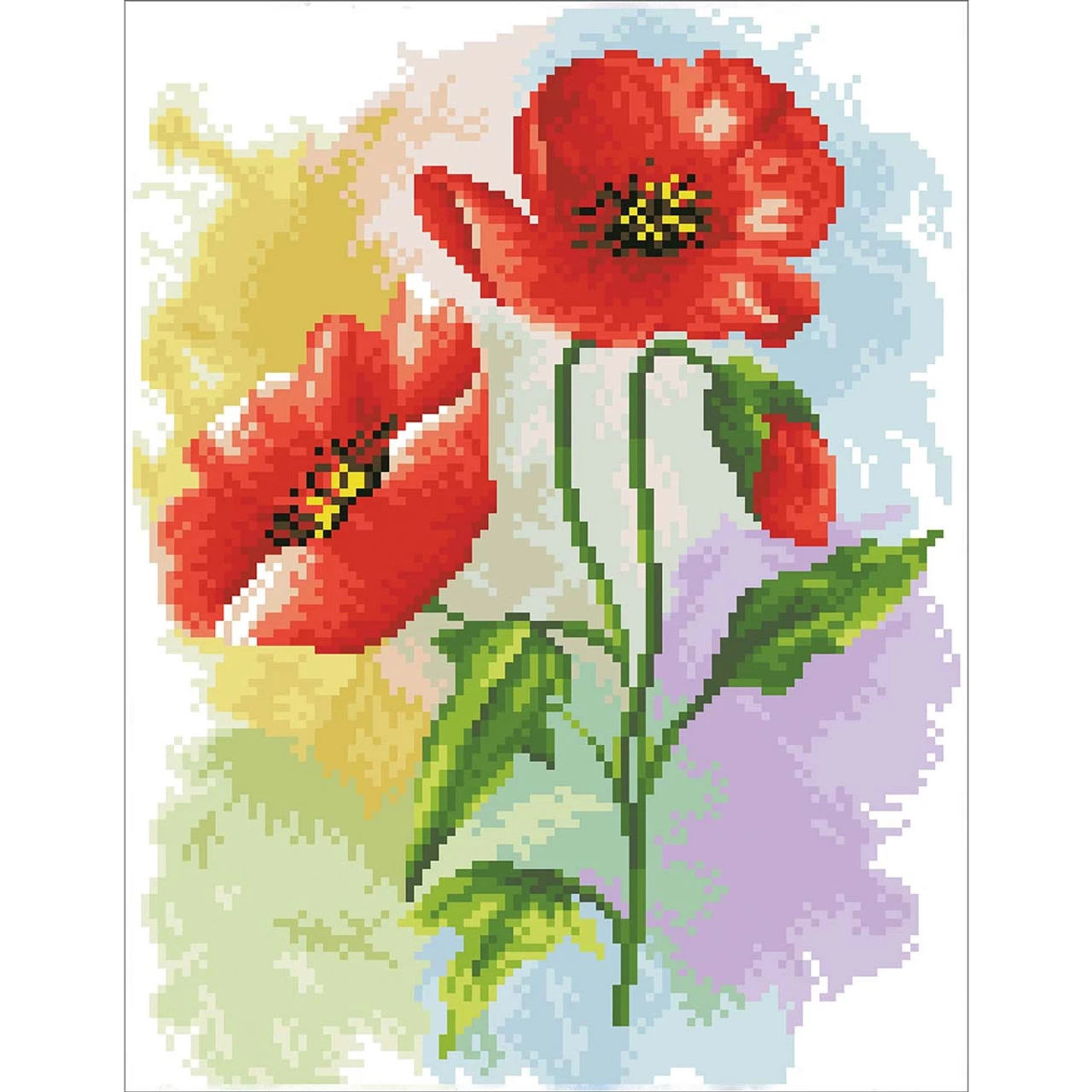Diamond Dotz Poppy Poster Diamond Painting 4 Diamond Dotz Poppy Poster Diamond Painting - Image 2
