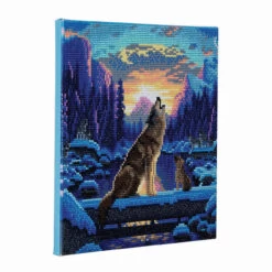 Crystal Art Howling Wolves Diamond Painting -Craft and Hobbies Store 043138 2 59433.1696263479