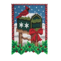 Herrschners Winter Mailbox Pony Bead Kit