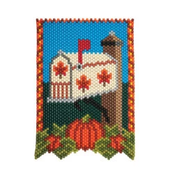 Herrschners Autumn Mailbox Pony Bead Kit