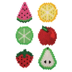 Herrschners Fresh Fruit Coasters Pony Bead Kit