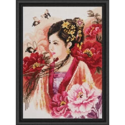 Lanarte Lady In Pink Diamond Painting