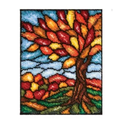 Sundance Autumn Stained Glass Latch Hook Kit