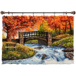 Herrschners Autumn Park Bridge Latch Hook Kit