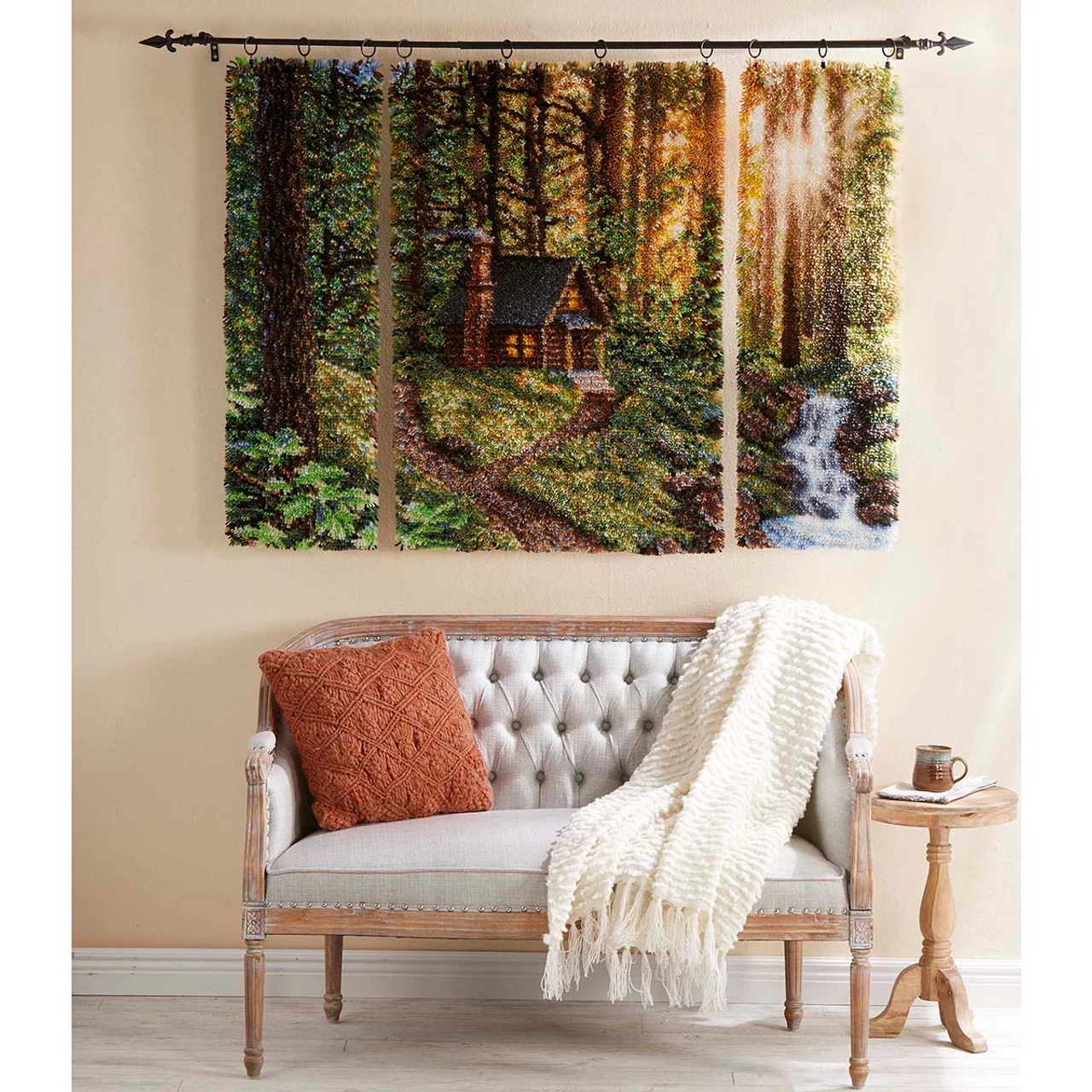 Herrschners Forest Dawn Triptych Latch Hook Kit 4 Herrschners Forest Dawn Triptych Latch Hook Kit - Image 2