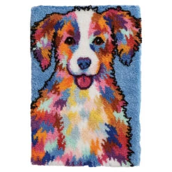 Herrschners Colorful Canine Latch Hook Kit