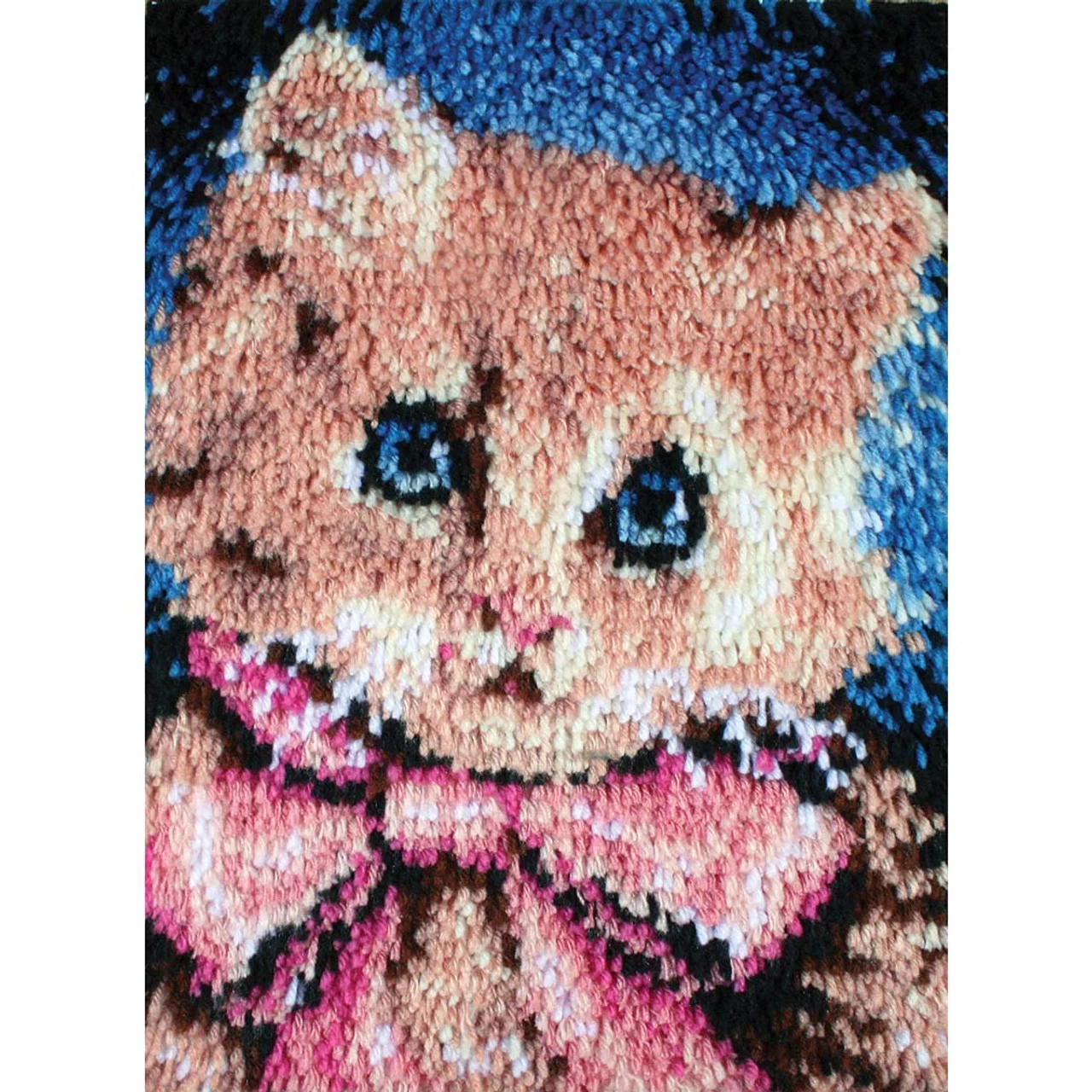 WonderArt Prize Kitty Latch Hook Kit 3 WonderArt Prize Kitty Latch Hook Kit