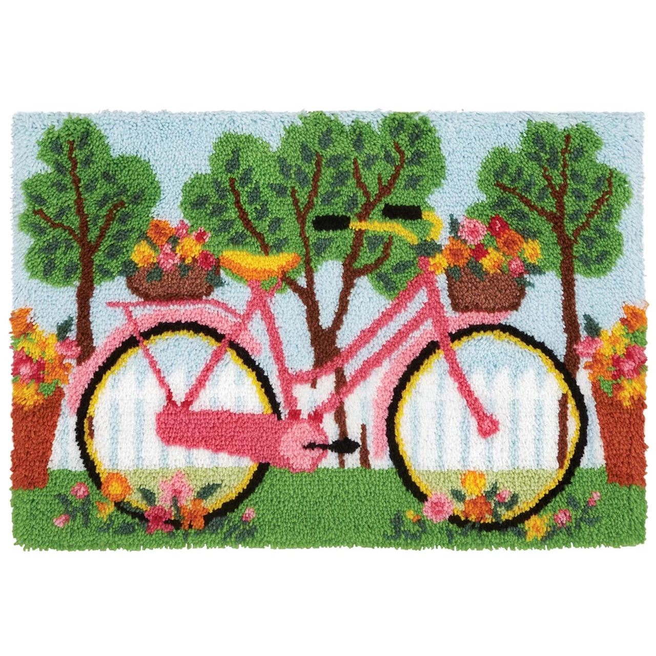 Herrschners Bicycle Latch Hook Kit 3 Herrschners Bicycle Latch Hook Kit