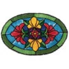 Herrschners Stained Glass Blossoms Latch Hook Kit 1 Herrschners Stained Glass Blossoms Latch Hook Kit -Craft and Hobbies Store 138412 04751.1693412842