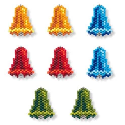 Herrschners Christmas Bells Pony Bead Kit